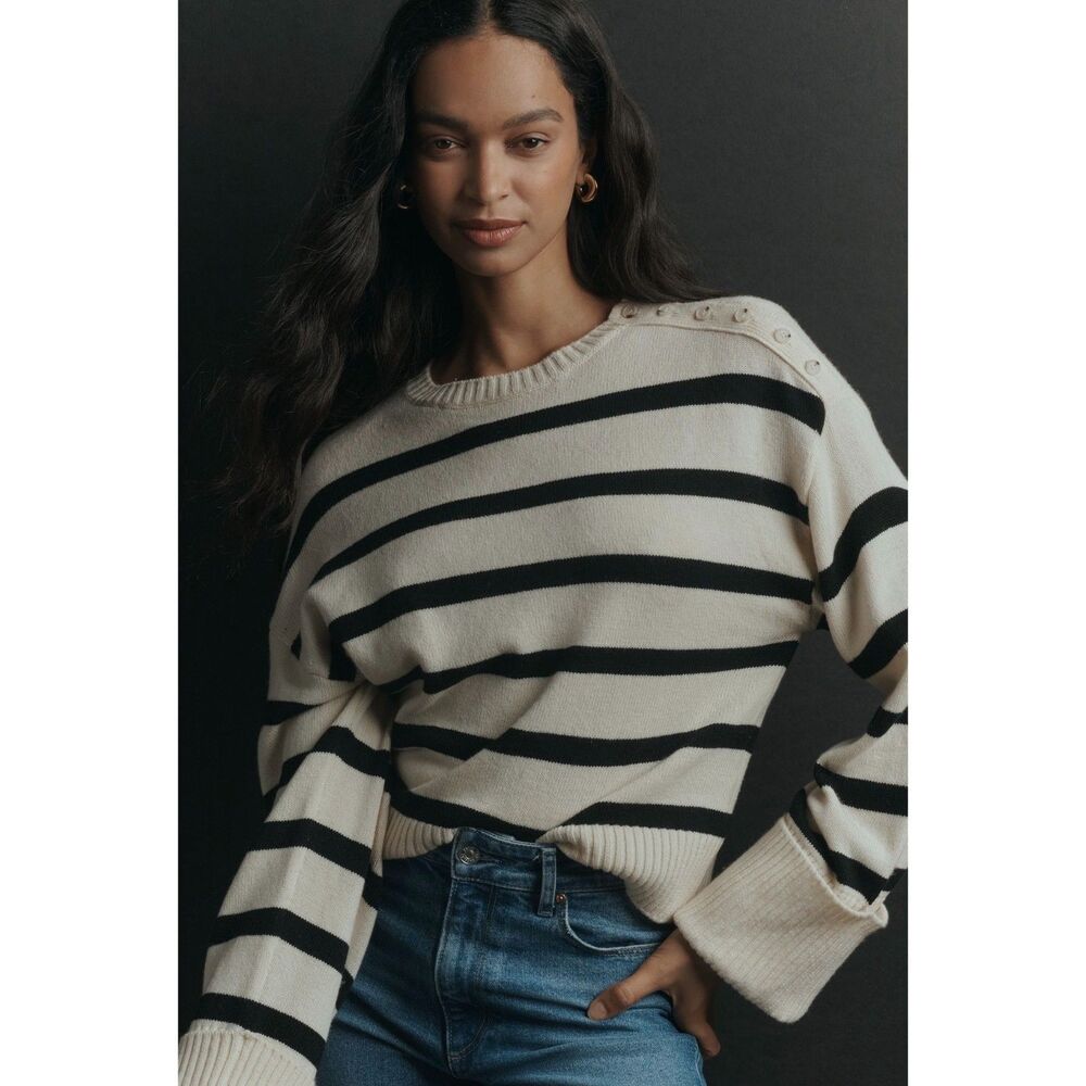 PAIGE Zofia Crew-Neck Wool-Blend Sweater XS